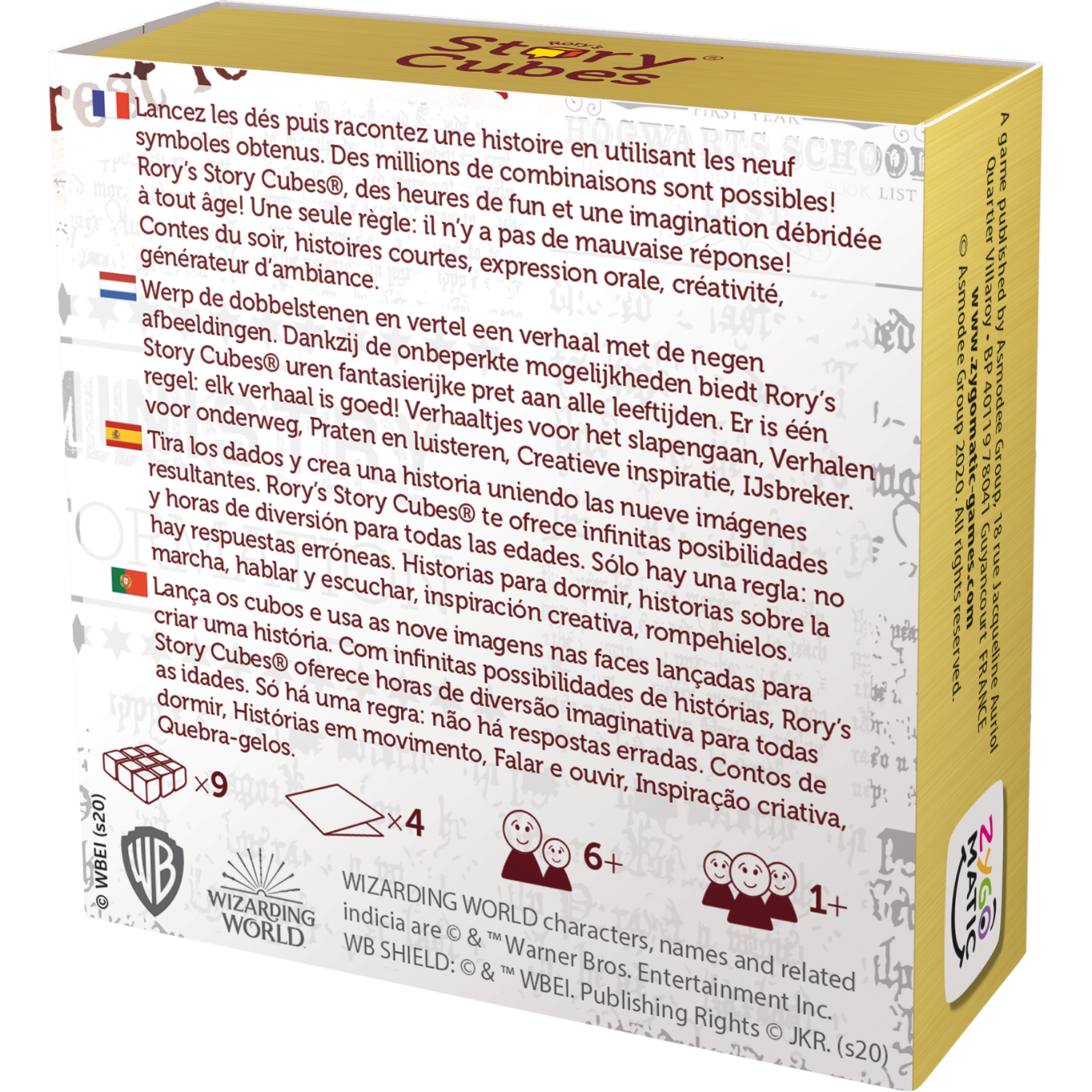 ASMODEE (UE) Rory's Story Cubes - Harry Potter