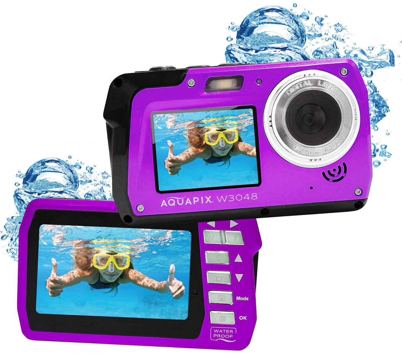 Aparat AQUAPIX W3048 Edge Fiolet