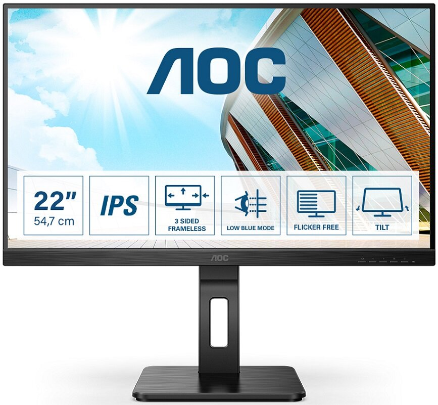 Monitor AOC 22P2DU 21.5 FHD IPS 4ms