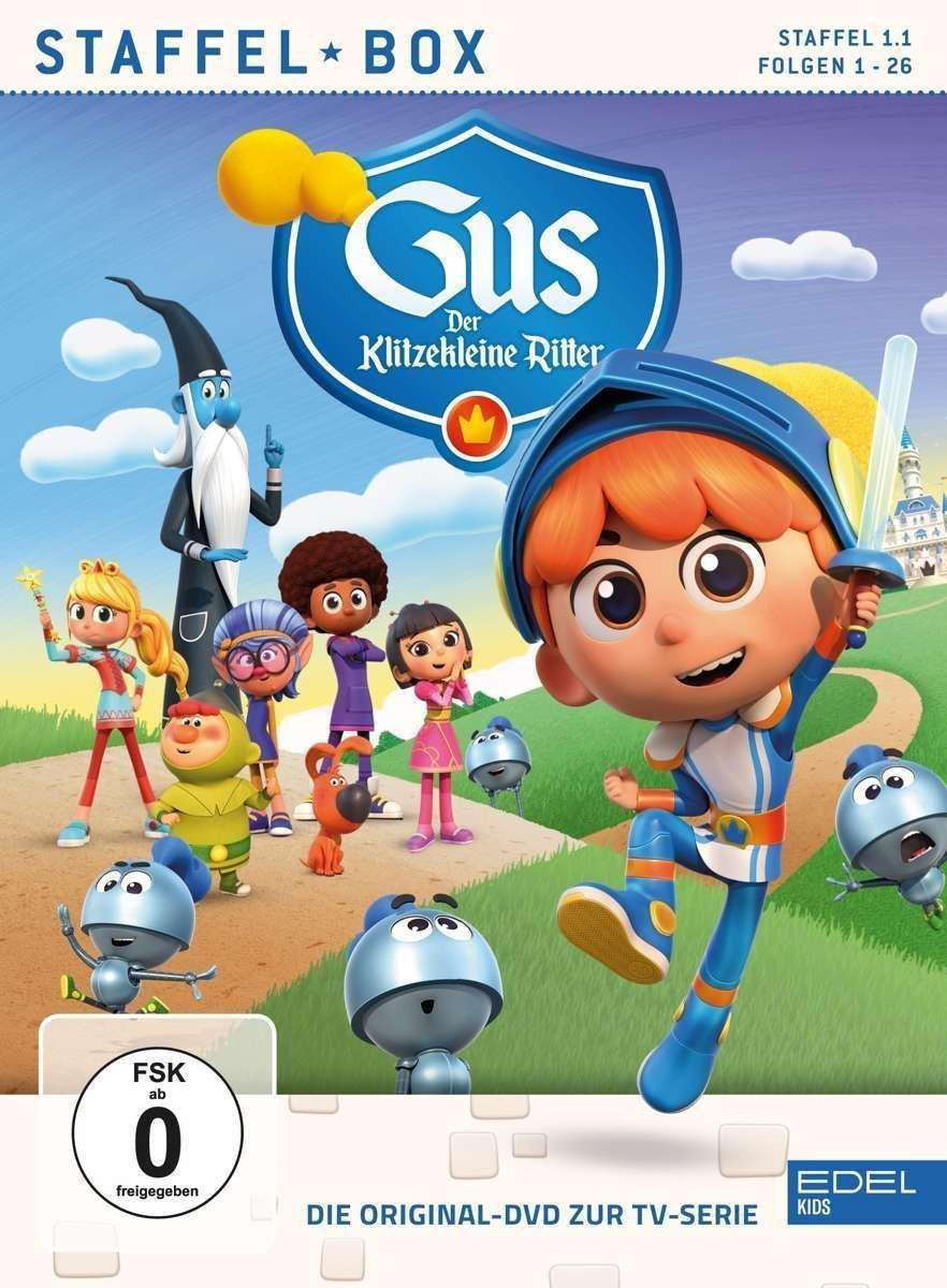 Zeichentrickserie: Gus, der kleine Ritter, mit Freunden und einem Zauberer.