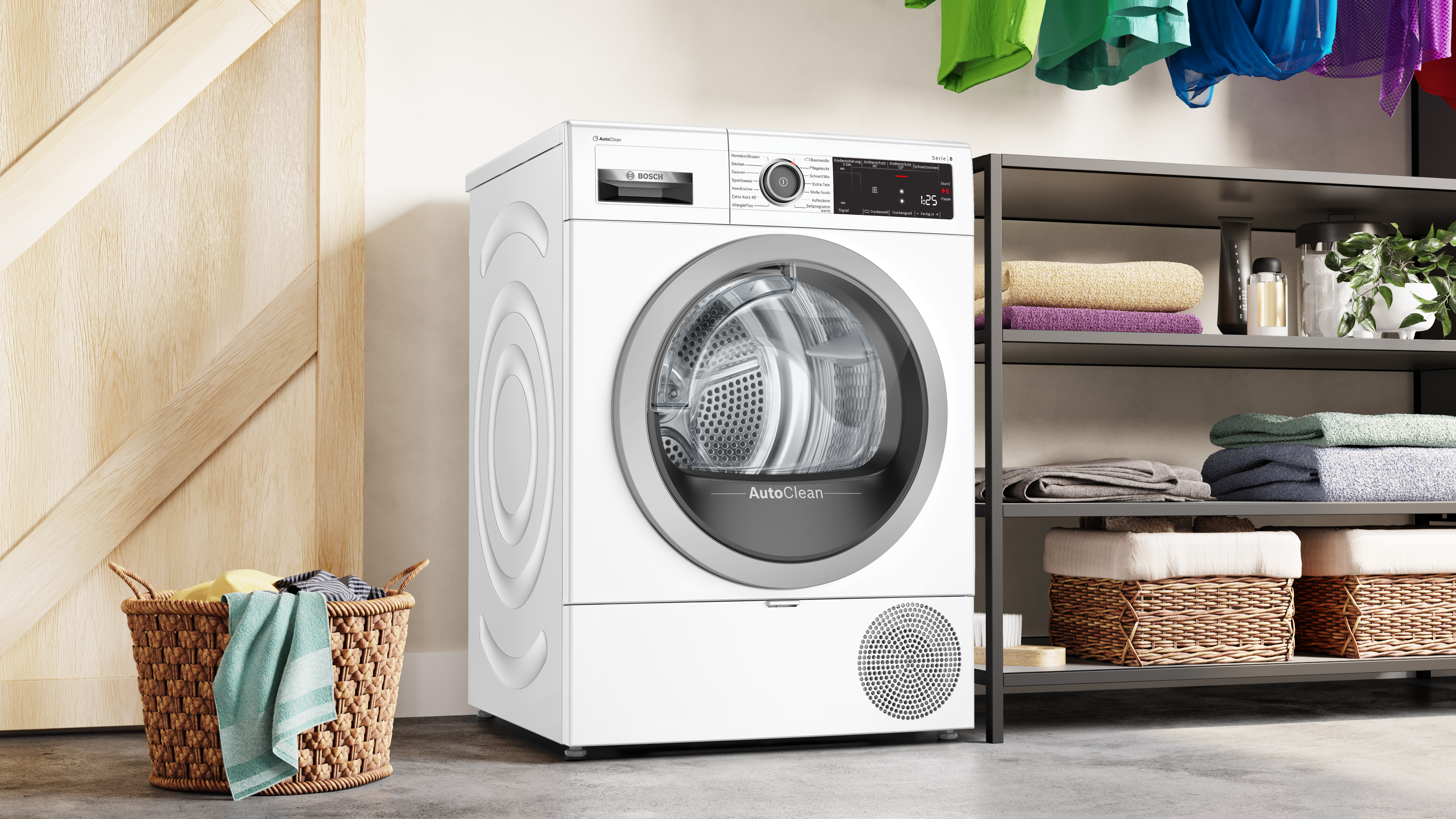 BOSCH WTX87M00 Wärmepumpentrockner (8 kg), Weiß)