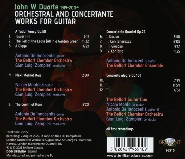 VARIOUS - Duarte:Orchestral And Concertante Works For Guitar  - (CD)