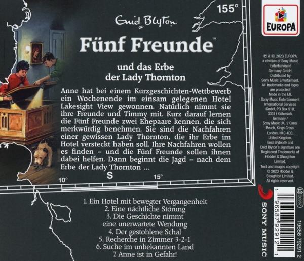 Rückseite einer CD-Hülle mit deutschem Text und Bildern von Kindern.