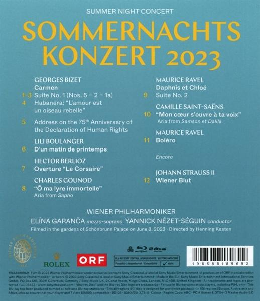 Rückseite einer Konzert-CD mit Titelliste, Logos und Credits.