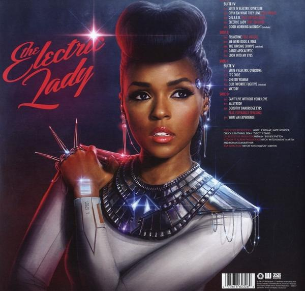 Albumcover mit einer dunkelhäutigen Frau in einem aufwendigen Outfit und Albumtext.