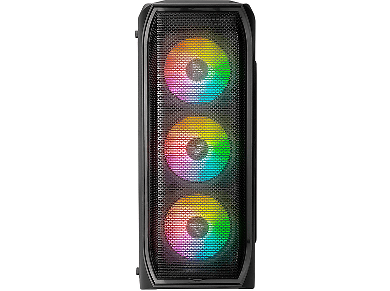 ZALMAN N5 MF (SE) 4 Adet RGB Fanlı MegaMax 600W 80 Siyah Mesh Metal Panel Gaming Bilgisayar Kasası_1