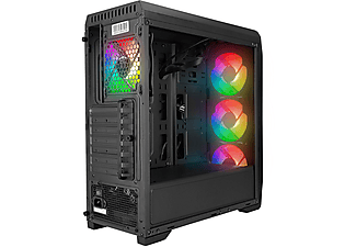 ZALMAN N5 MF (SE) 4 Adet RGB Fanlı MegaMax 600W 80 Siyah Mesh Metal Panel Gaming Bilgisayar Kasası_2