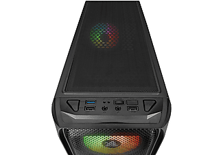 ZALMAN N5 MF (SE) 4 Adet RGB Fanlı MegaMax 600W 80 Siyah Mesh Metal Panel Gaming Bilgisayar Kasası_4