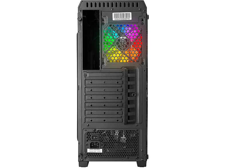 ZALMAN N5 MF (SE) 4 Adet RGB Fanlı MegaMax 600W 80 Siyah Mesh Metal Panel Gaming Bilgisayar Kasası_5