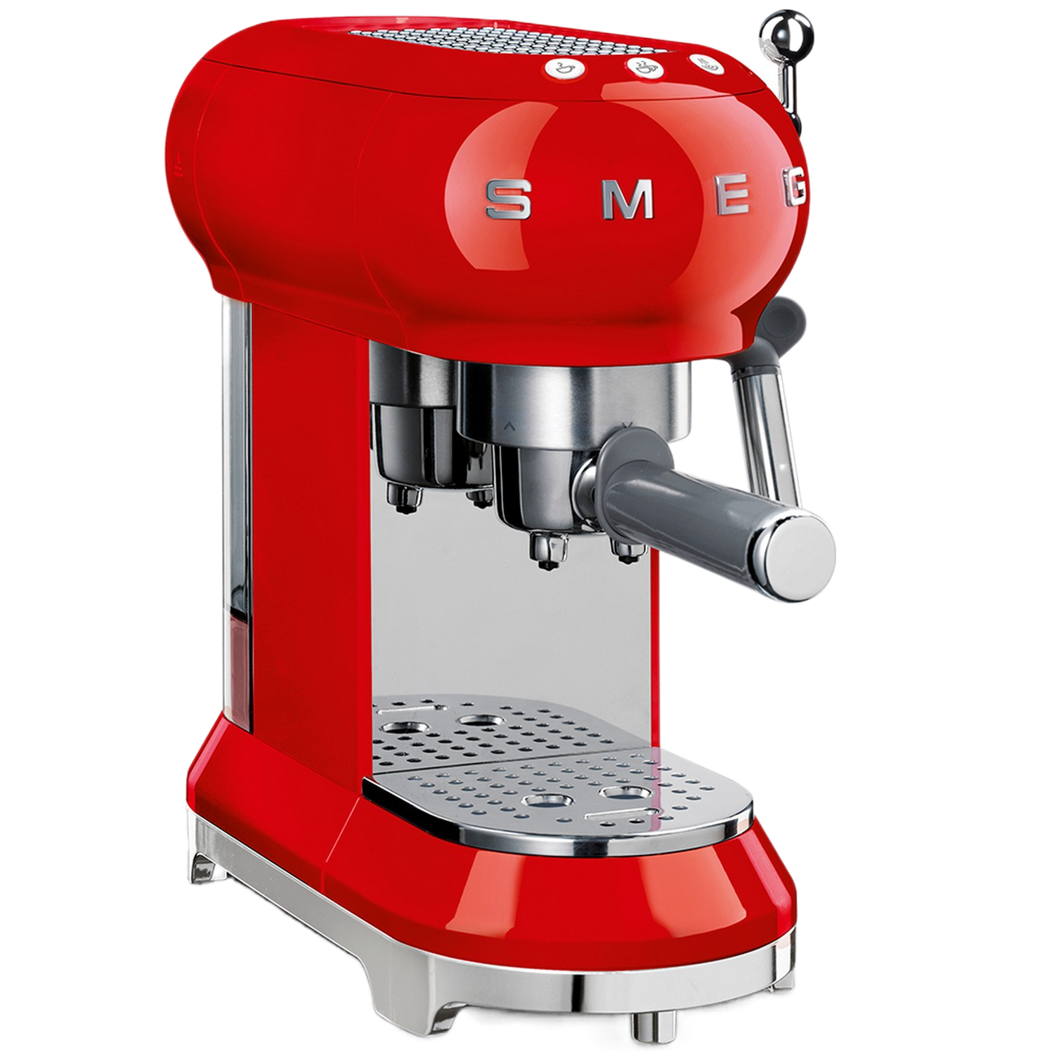SMEG  50's Style (ECF01RDEU) - Volautomatische espressomachine - Rood