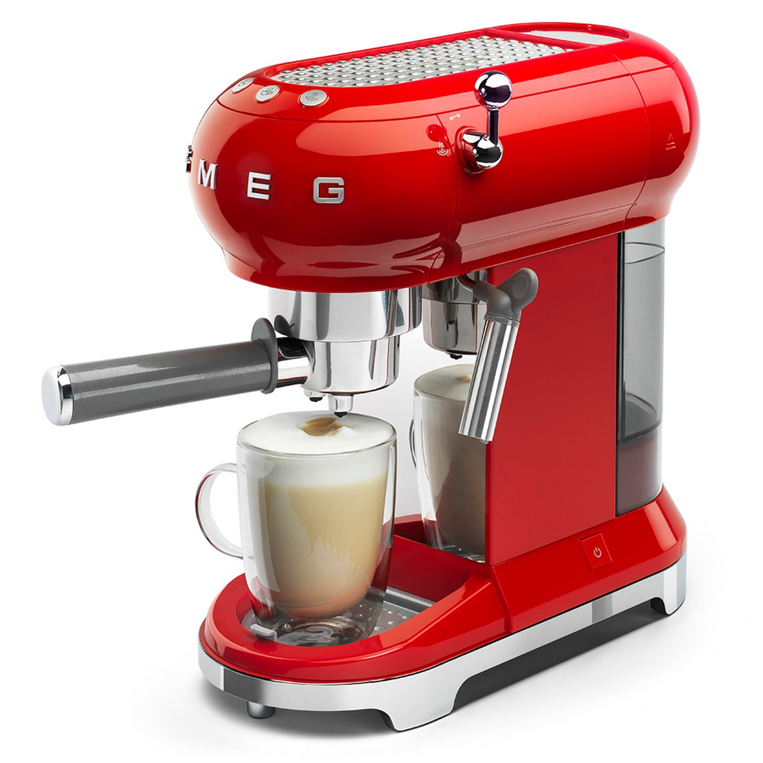 SMEG  50's Style (ECF01RDEU) - Volautomatische espressomachine - Rood