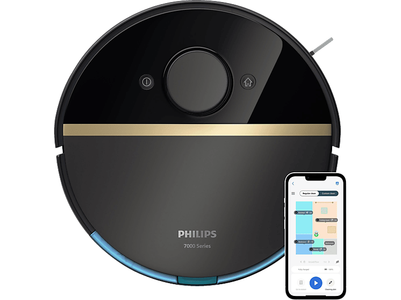 Staubwischroboter PHILIPS XU7000/01 HomeRun 7000 Series Aqua mit  Wischfunktion und App connection, Hindernissenerkennung, Saugroboter |  MediaMarkt