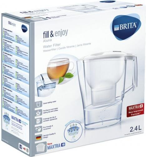 Dzbanek filtrujący BRITA ALUNA Biała + Wkład Maxtra Plus Pure Performance