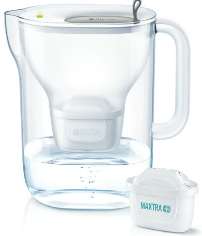 Dzbanek filtrujący BRITA STYLE XL Grafit + wkład Maxtra Plus Pure Performance oraz butelka z filtrem BRITA Limonka