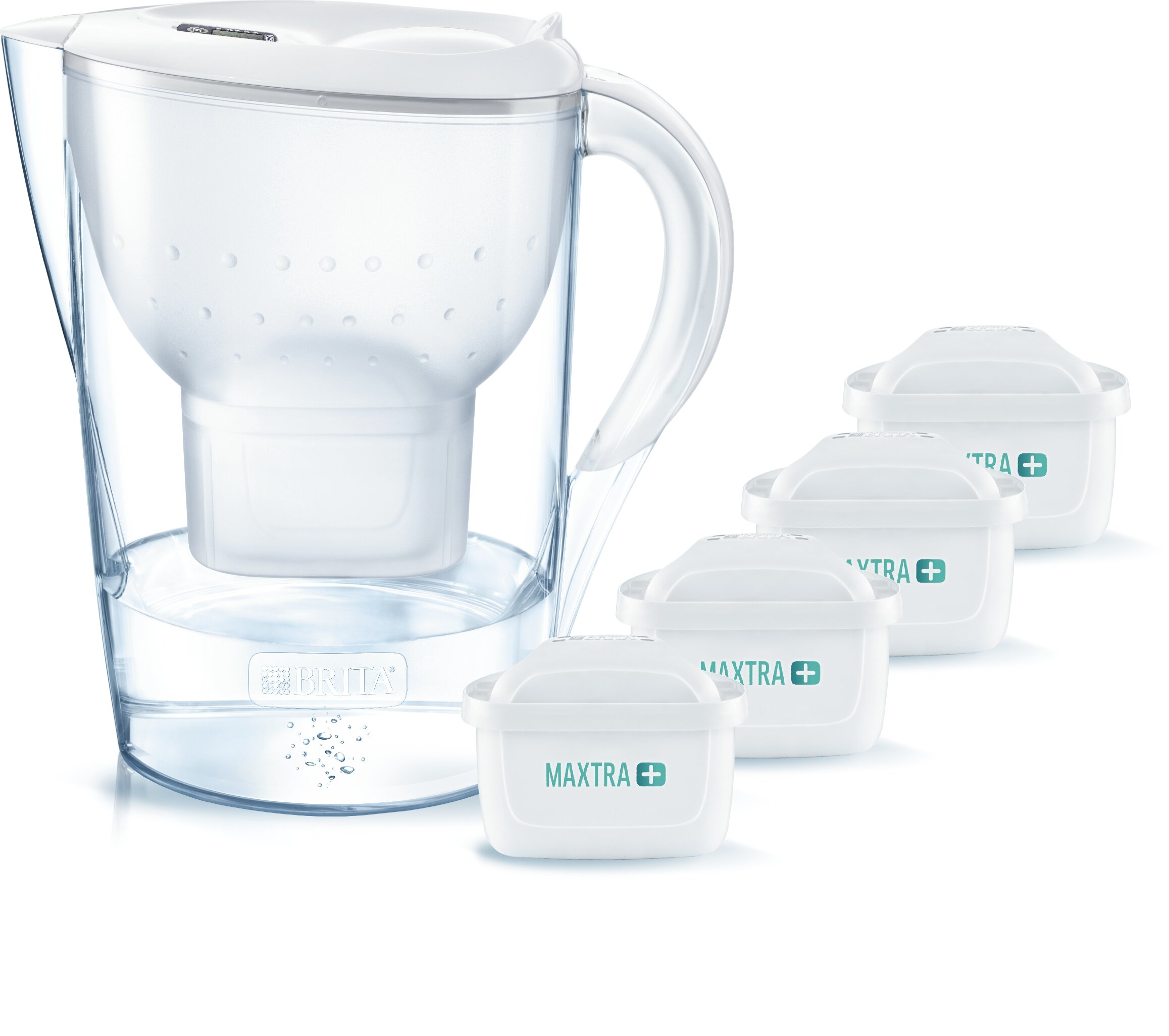 Dzbanek filtrujący BRITA MARELLA XL Biała + 4 Wkłady Maxtra Plus Pure Performance