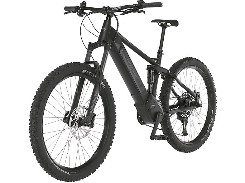 FISCHER Montis 6.0I Mountainbike (Laufradgröße: 27,5 Zoll, Rahmenhöhe: 44 cm, Unisex-Rad, 504 Wh, Schwarz)