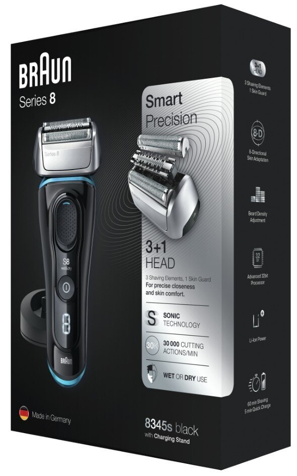 Golarka BRAUN SHAVER 8345s BLK/BLU