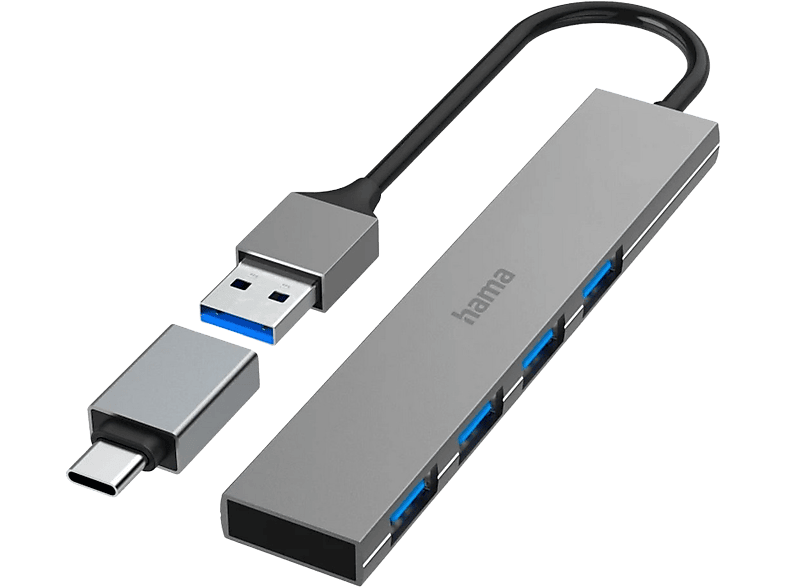 Hama Hub Usb / Usb-c Usb-a Noir (200141)