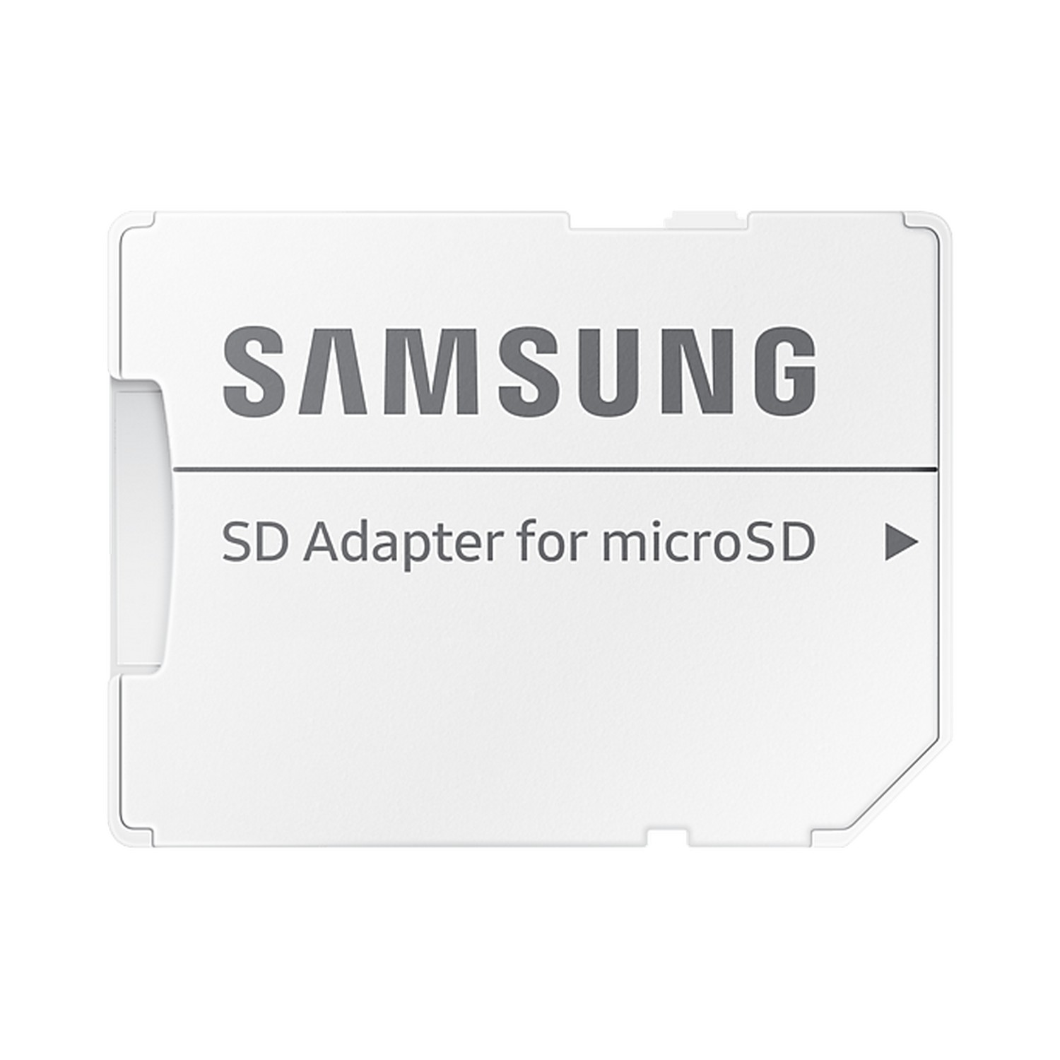 Adaptateur SD Samsung blanc pour carte microSD.