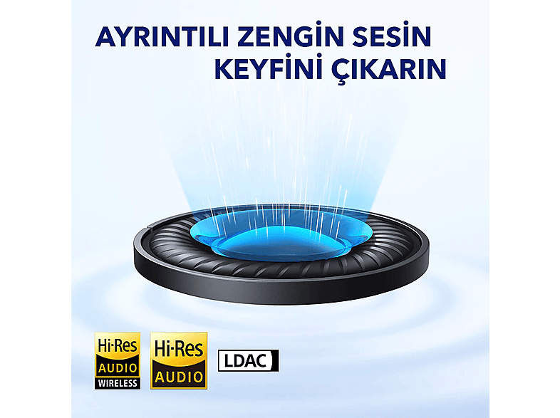 ANKER Soundcore Life Q45 Bluetooth Kulak Üstü Kulaklık Mavi_3