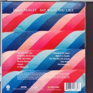 Doug Paisley - Say What You Like  - (CD)