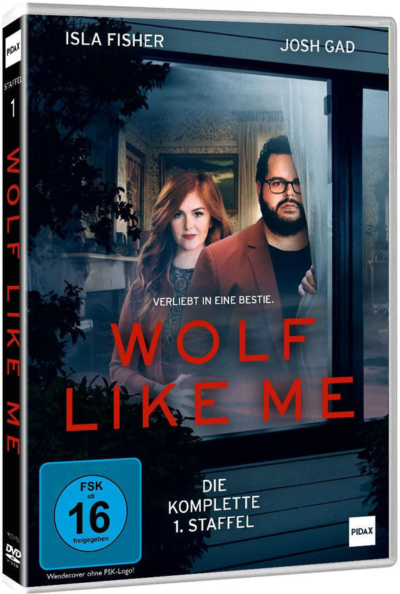 DVD-Cover von Wolf Like Me mit Isla Fisher und Josh Gad. Deutscher Text ist sichtbar.