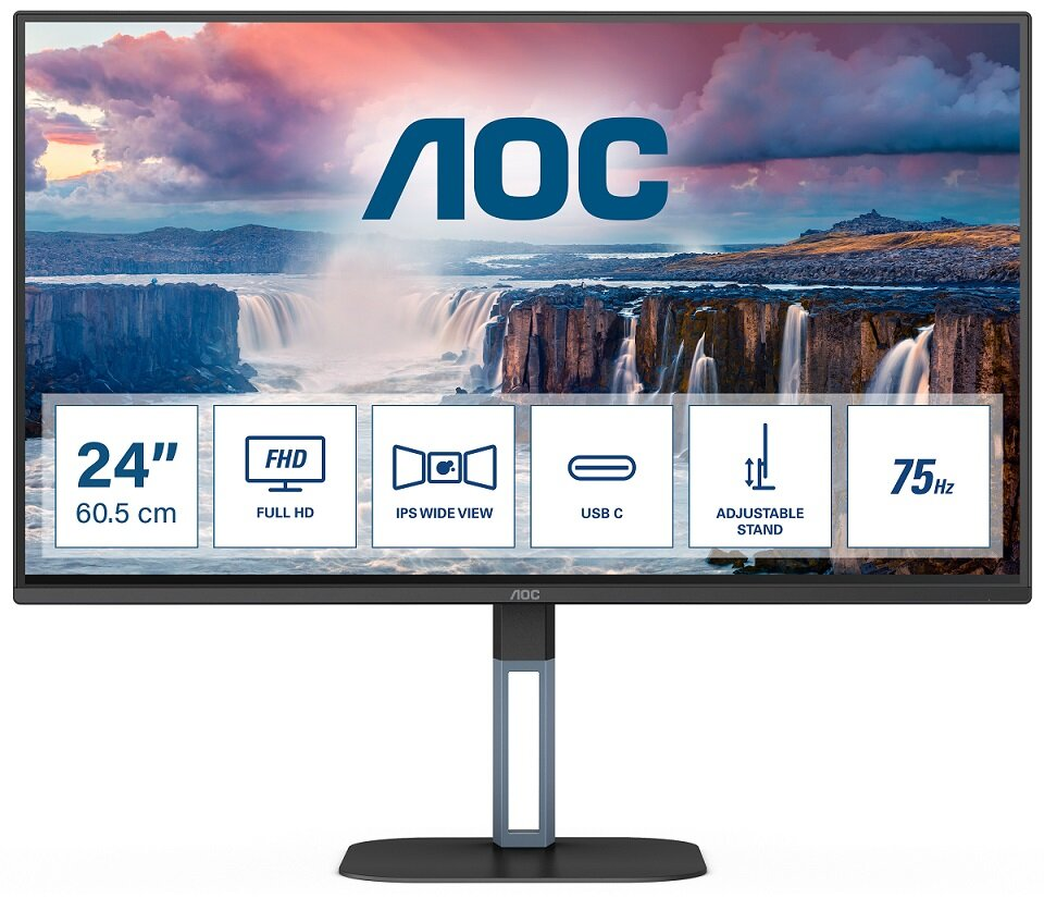 Monitor AOC 24V5C/BK 23.8 FHD IPS 1ms
