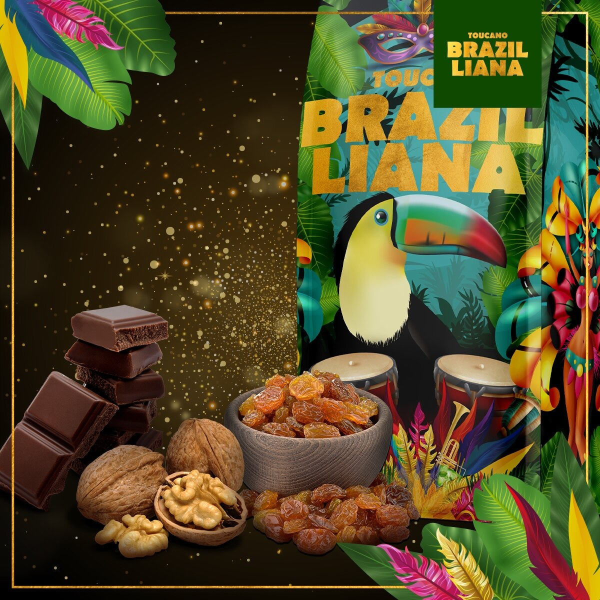 Kawa ziarnista BLUE ORCA 218666 Brazilliana Toucano 1 kg