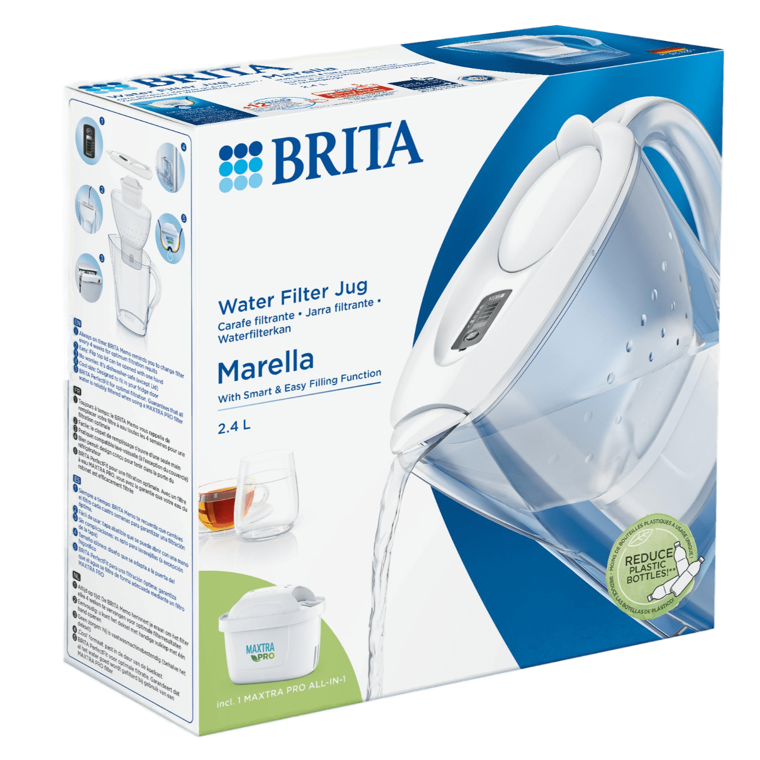 Brita waterfilterkan Marella MXpro wit