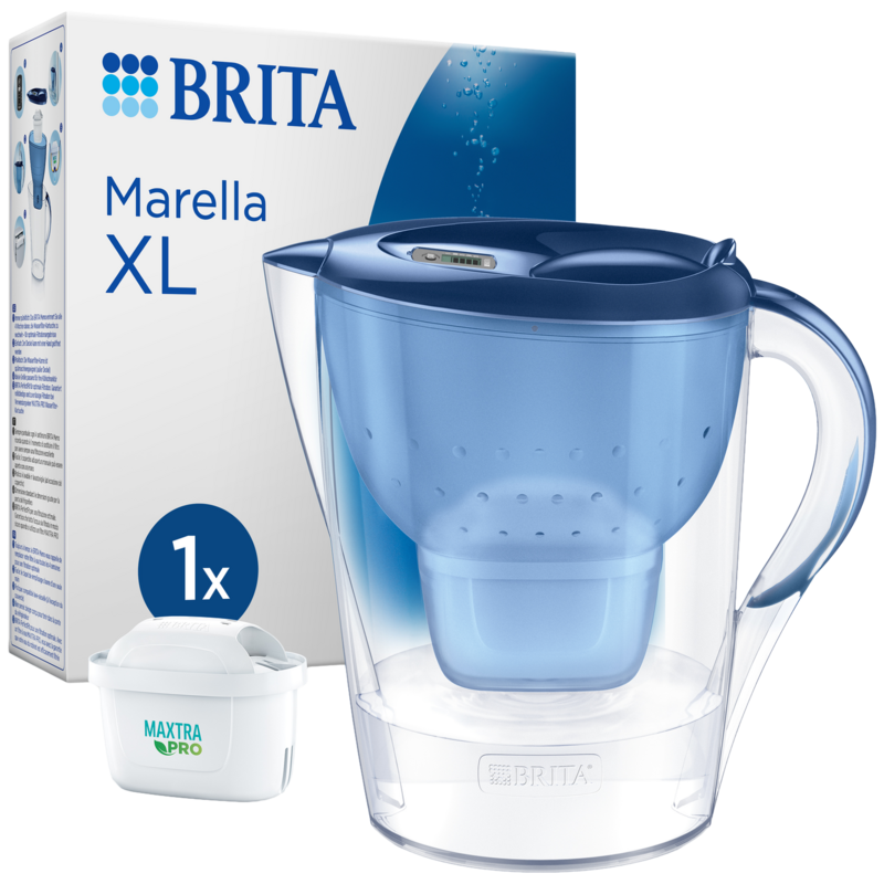Brita Marella XL Water Filter Jug 3.6L Cool Blue