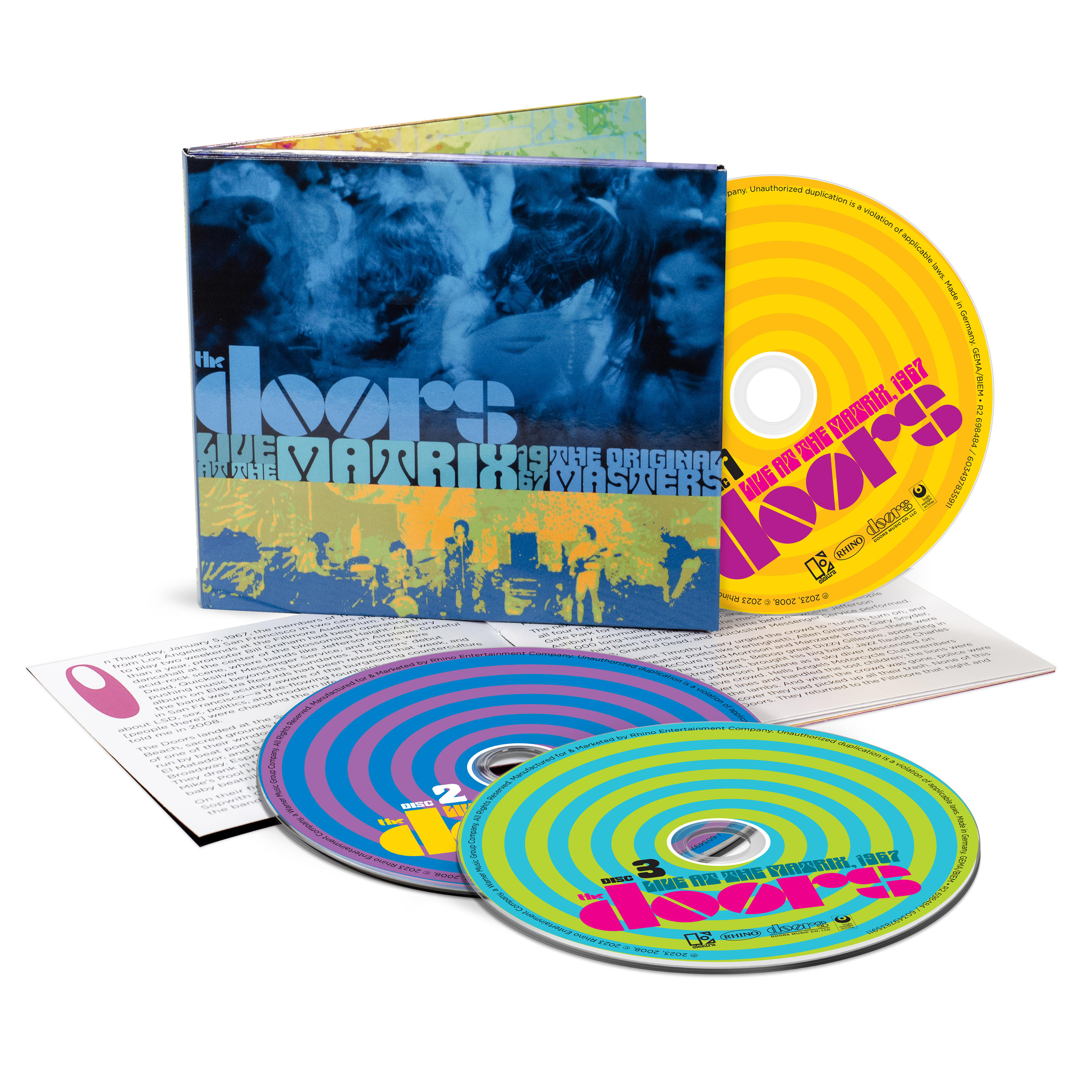 The Doors Musik-CD-Set mit drei CDs und einem Booklet.