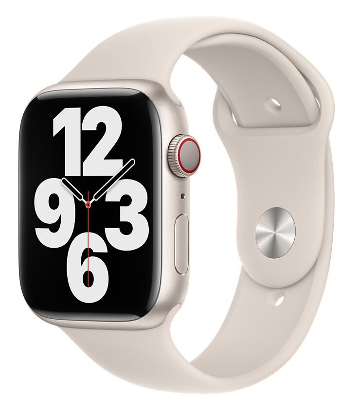 Pasek sportowy APPLE do Watch 45mm Księżycowa poświata (Starlight) MKUU3ZM/A