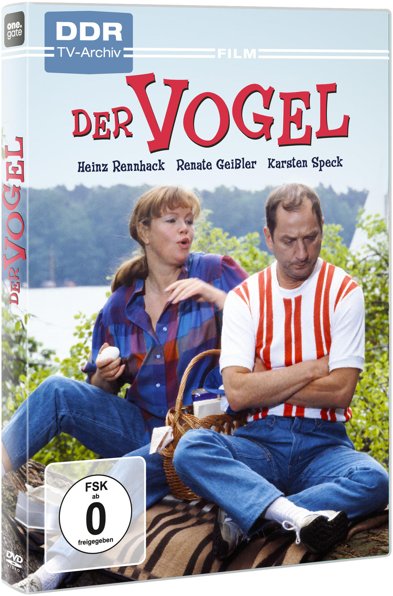 DVD-Hülle mit Filmplakat mit zwei Personen, die draußen sitzen.