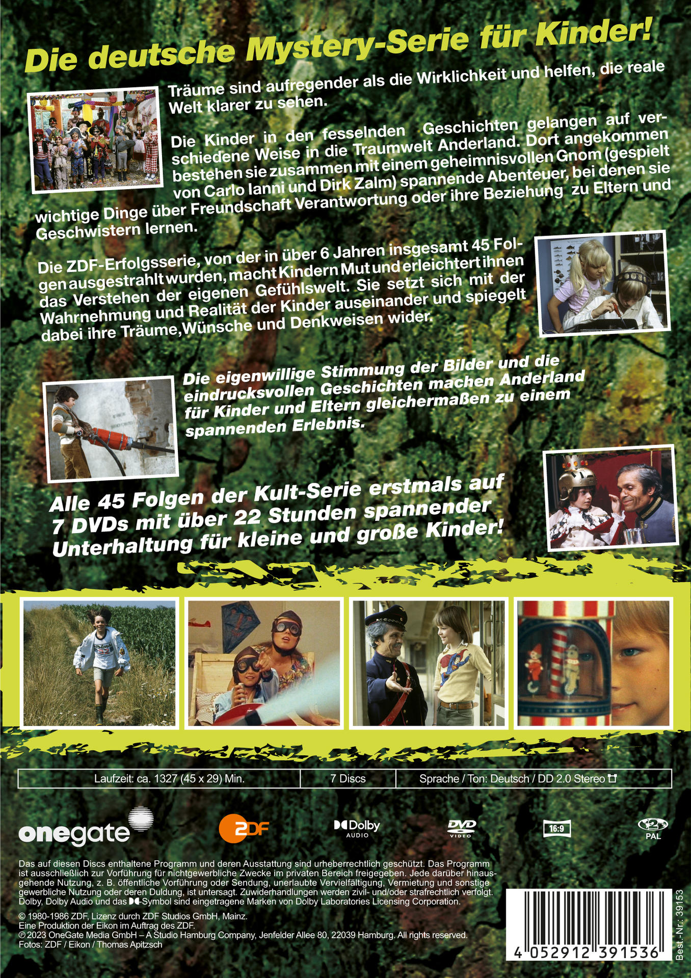 DVD-Cover mit Text und Bildern. Zeigt Menschen und Text über die Geschichte.