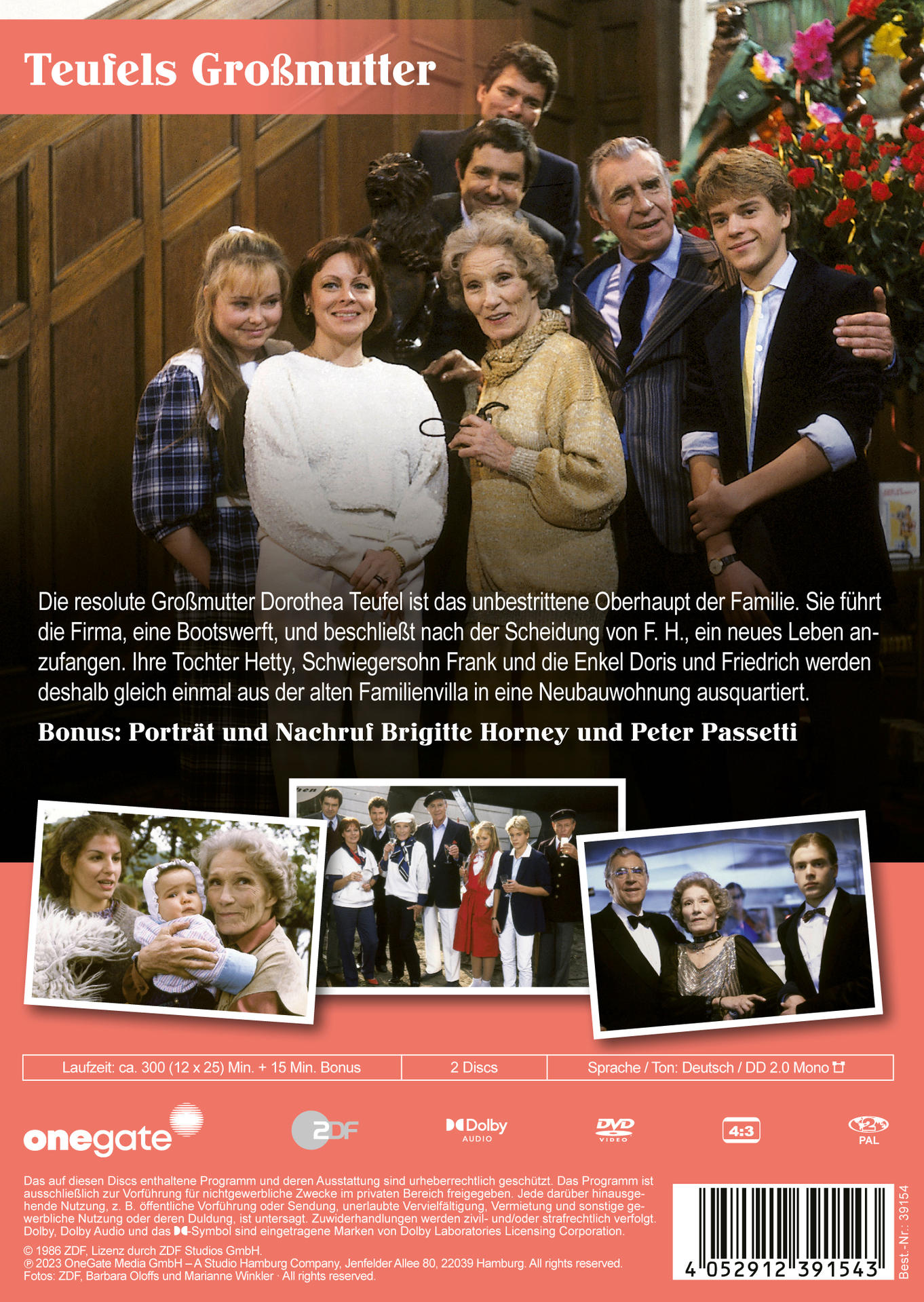 DVD-Cover eines Films mit Besetzung und Titel 'Teufels Großmutter' auf Deutsch.