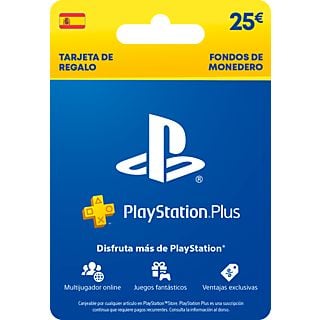 Tarjeta regalo de PlayStation 25€ - Sony  Playstation Live Card Plus, PS4 y PS5