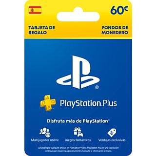 Tarjeta regalo de PlayStation 60€ - Sony Playstation Live Card Plus, PS4 y PS5