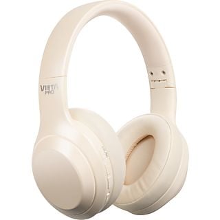 Auriculares inalámbricos - Vieta Pro Silence 2, Dual Pairing, ANC -25dB; 20h, Bluetooth, Blanco