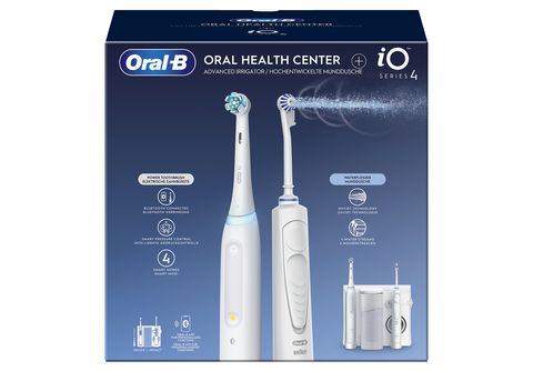 Oral-B Cepillo de dientes eléctrico, iO Serie 4 con estuche de viaje Quite  White 