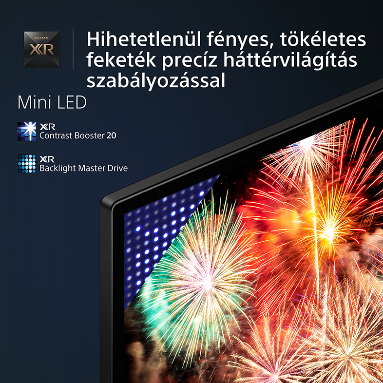 SONY XR-65X95L 4K HDR Ultra HD BRAVIA XR™ Google TV, Mini LED Smart televízió ECO pack, 164 cm