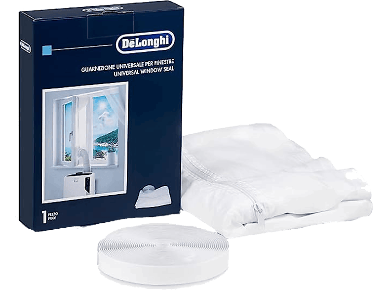 Accesorio aire acondicionado - De Longhi DLSA012, Sello de ventana, 270 390 cm, Blanco