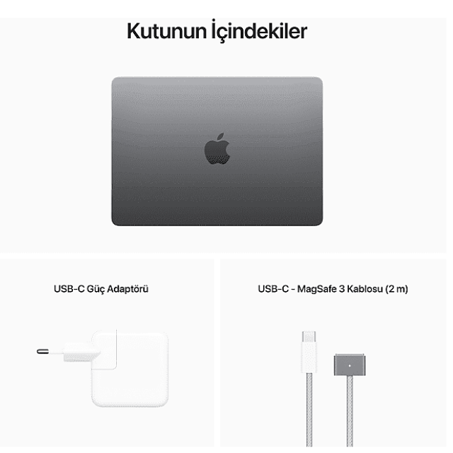 APPLE Z15T000K7 / MacBook Air/ Apple M2 İşlemci/ 24GB Ram/ 512SSD/ 10GPU 13.6''/ Space Grey