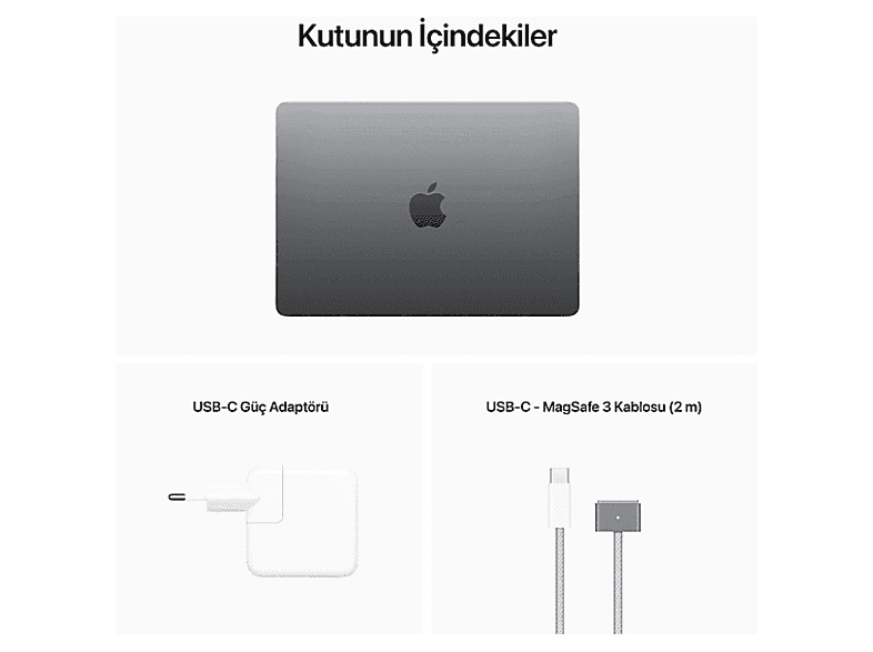 APPLE Z15T000K7 / MacBook Air/ Apple M2 İşlemci/ 24GB Ram/ 512SSD