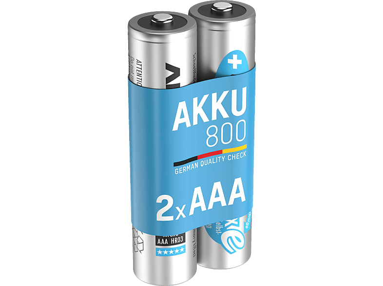 8x NiMH AAA Akkus 1,2V 800mAh – Wiederaufladbar, Geringe Selbstentladung, Für Solarleuchten & Telefone