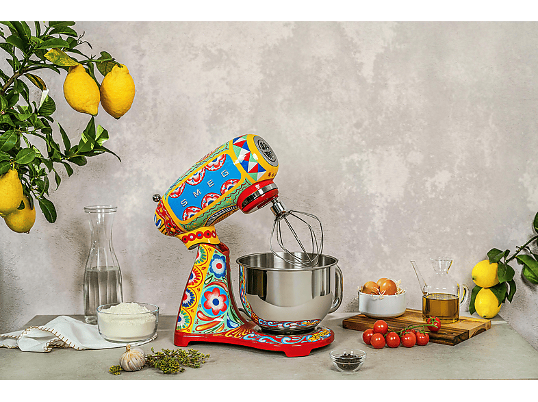 Smeg SMF03DGEU Dolce & Gabbana - Sicily is my love Küchenmaschine Rot (Rührschüsselkapazität: 4,8 l, 800 Watt) — Foto 2 von 2