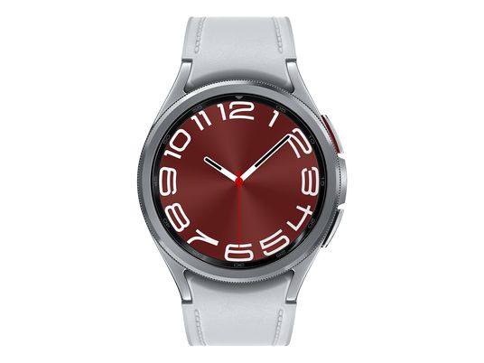 SAMSUNG Galaxy Watch6 Classic (43 mm, Version Bluetooth) - Smartwatch (Largeur : 20 mm, -, Argent)