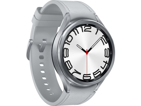 SAMSUNG Galaxy Watch6 Classic (47 mm, versione Bluetooth) - Smartwatch (Larghezza: 20 mm, -, Argento)