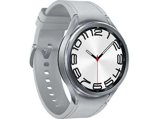 SAMSUNG Galaxy Watch6 Classic (47 mm, Bluetooth-Version) - Smartwatch (Breite: 20 mm, -, Silver)