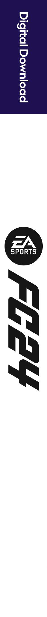 EA Sports Logo, weißer Text auf dunkelblauem Hintergrund.