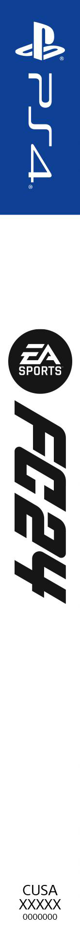 PS4-Spielhülle mit EA Sports FIFA-Logo und CUSA-Code.